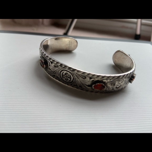 ‼️SOLD‼️Gucci Marche Des Mervielles Cuff w/ Tiger - Picture 2 of 4
